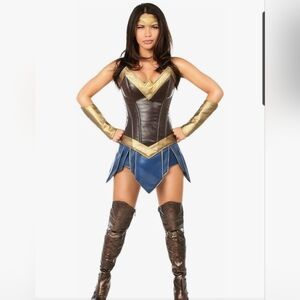 Daisy Corsets Warrior Woman Superhero Corset  Costume - Size Small